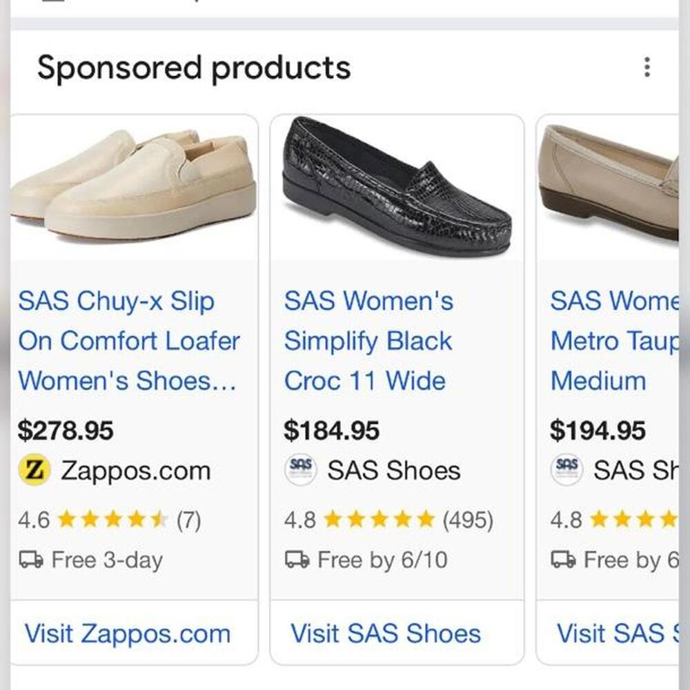 🚨 Like New SAS Women’s Leather Burgundy Moccasin Loafers Shoes Size: 10 W. 👞 - Picture 8 of 8